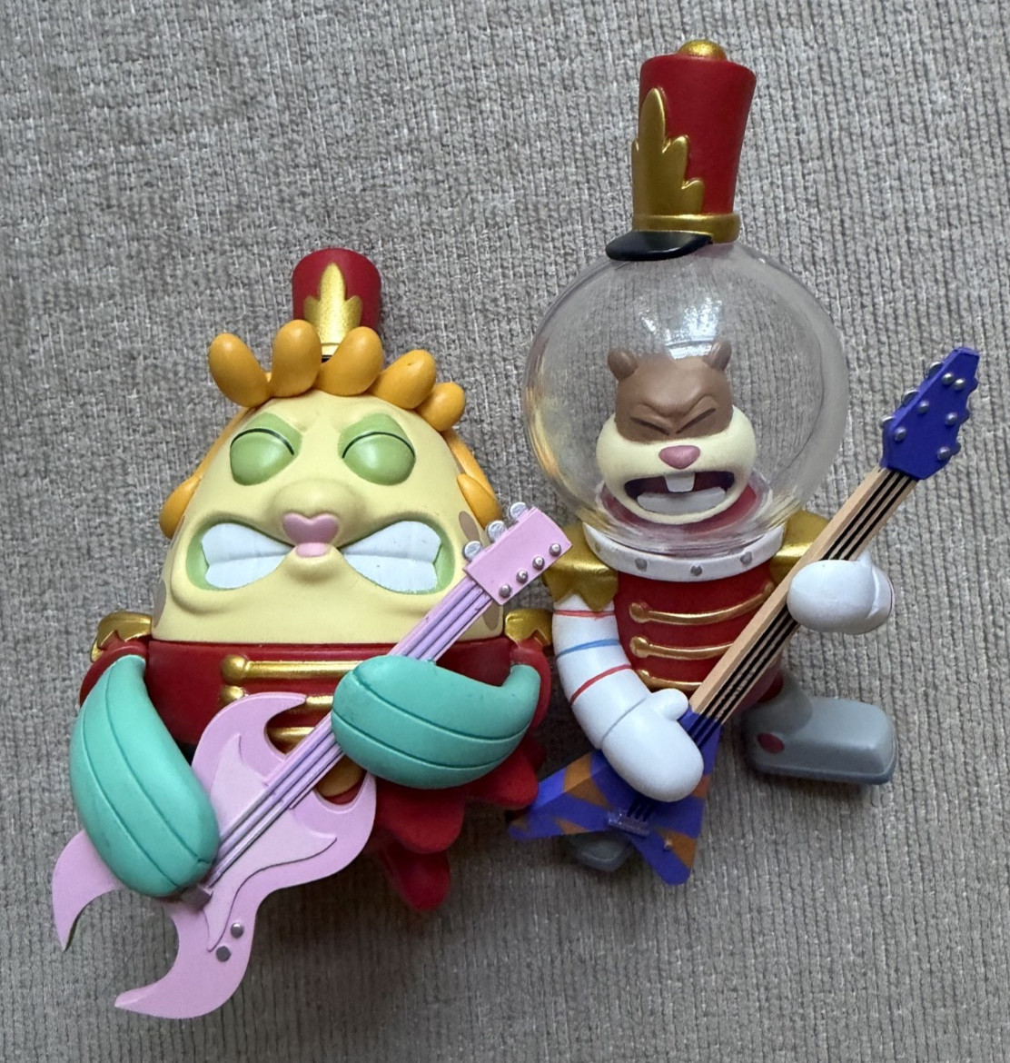 Mighty Jaxx Band Geeks Lot of 2 Sandy Cheeks & Mrs. Puff SpongeBob Figures