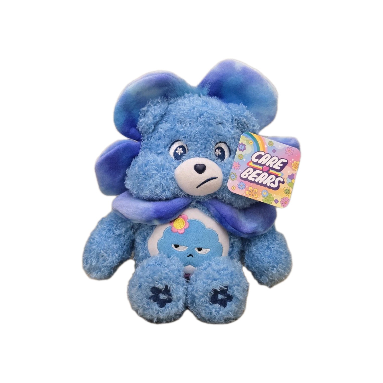 Care Bears FLOWER PLUSH 9&Prime; Blue GRUMPY Flower Bear Plush NWT Easter/Spring