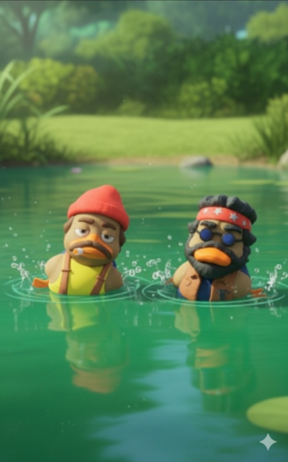 CHEECH and CHONG Ducks Jeep Set of 2 Novelty Dash Ducks