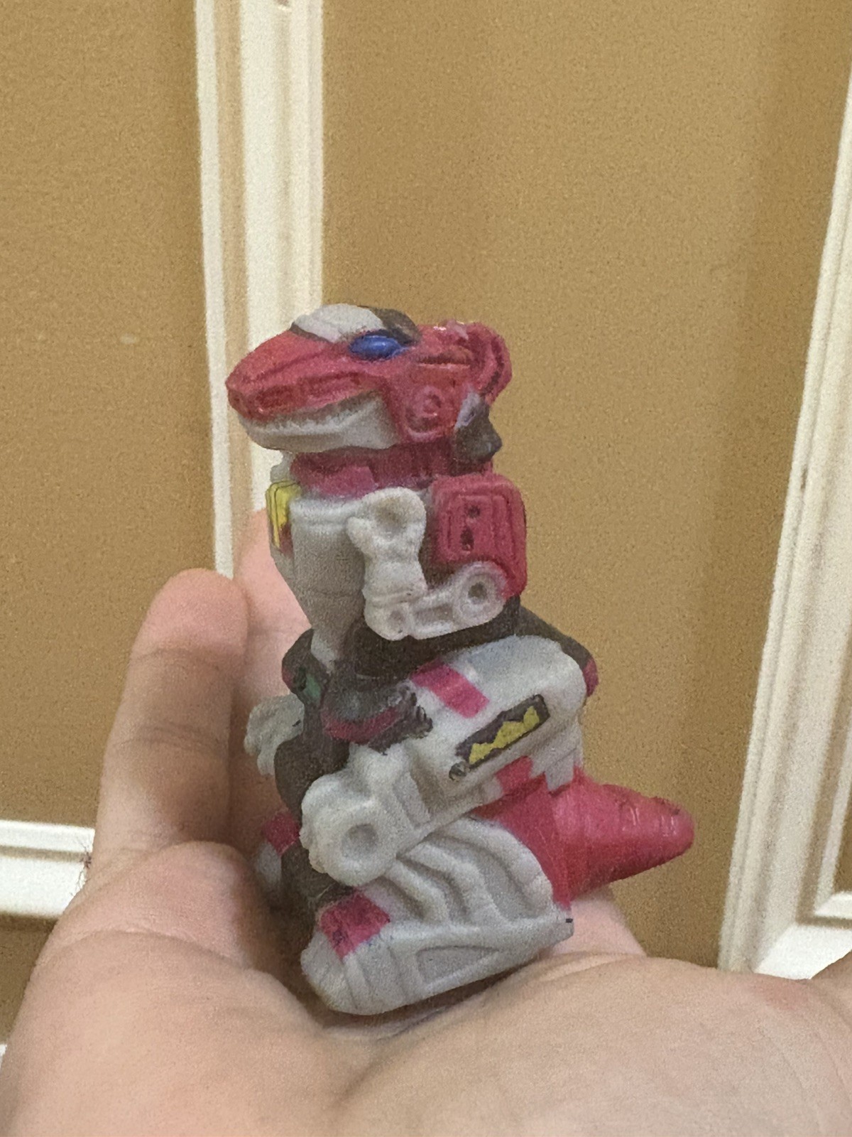 Mighty Morphin Power Rangers Rubber Figure Janex 94 VTG Zord T Rex Squeeze Light
