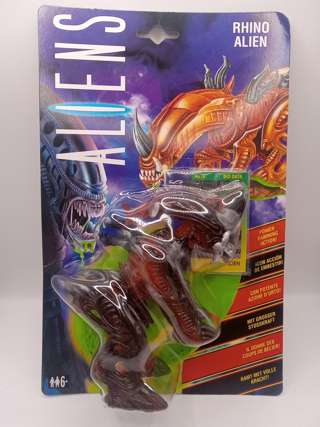 Kenner 1992 Aliens – Rhino Alien Figure – Brand New Sealed UK Bio Data 16