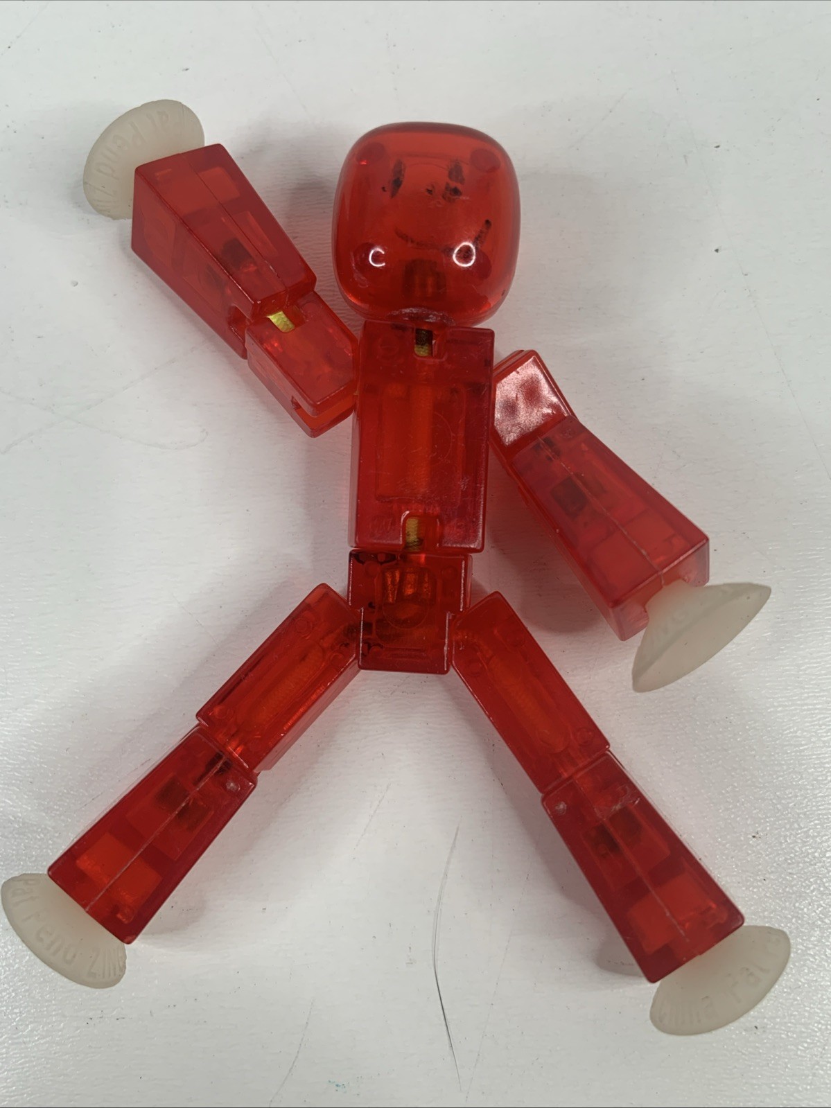 Stikbot Clear and Red Translucent Red String Action Figure Create Animation