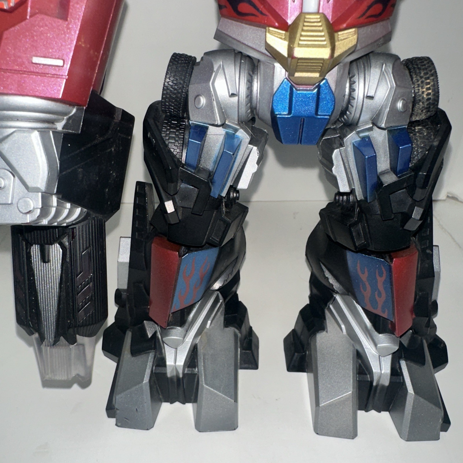 2008 Hasbro Optimus Prime Transformers Mega Power Bots Jet UPS Untested As Is