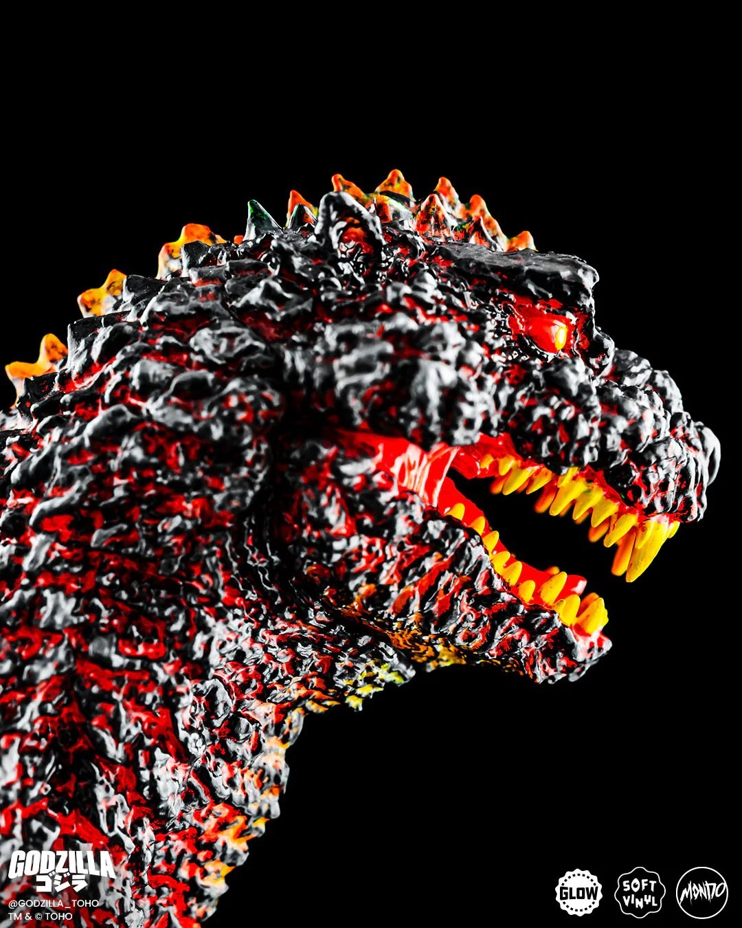 GODZILLA Mondo TANAKA STUDIO BURNING VARIANT Glow in the Dark VINYL FIGURE PreOr