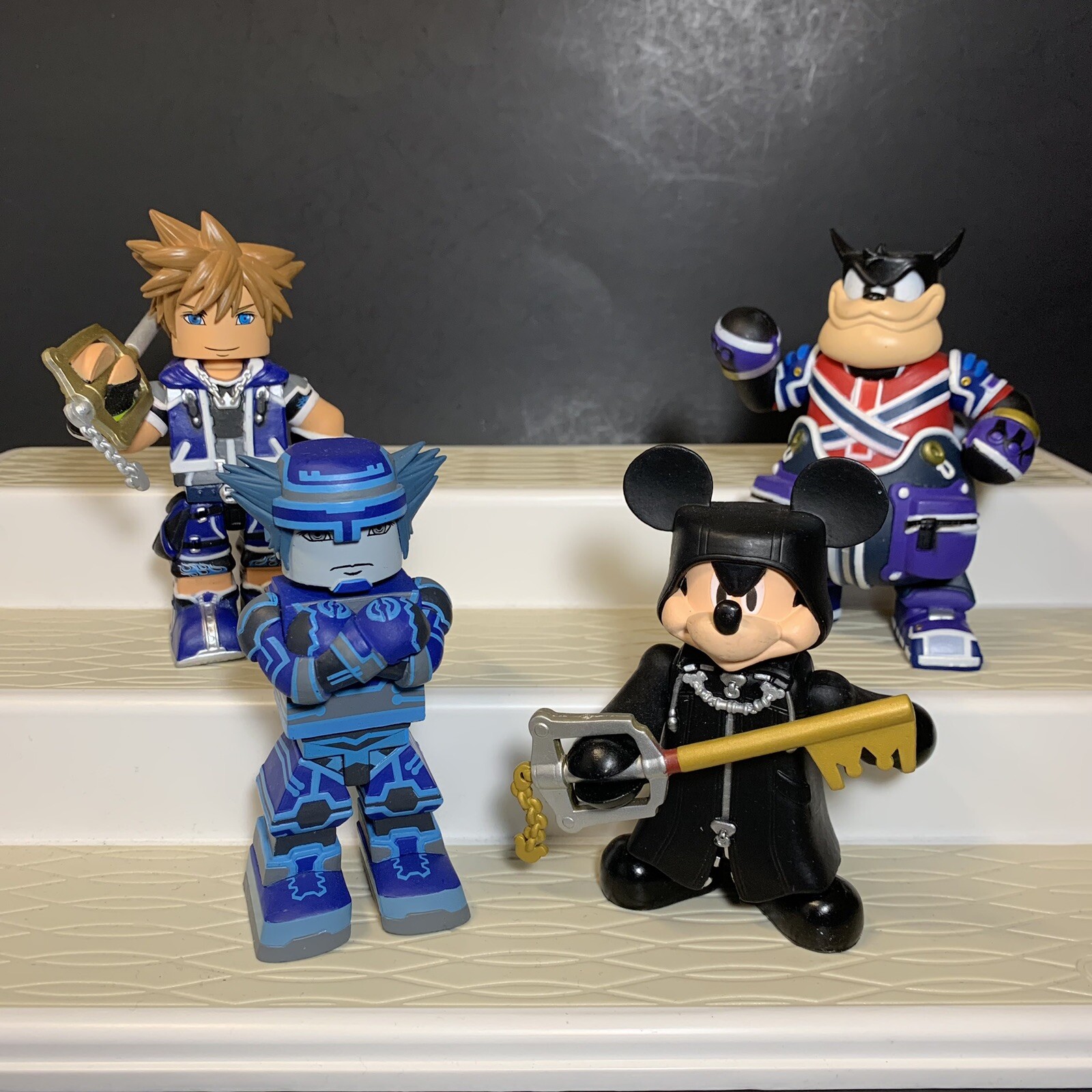 Vinimates Kingdom Hearts Space Paranoids Sora, Mickey, Pete Lot 4 Vinyl Figures