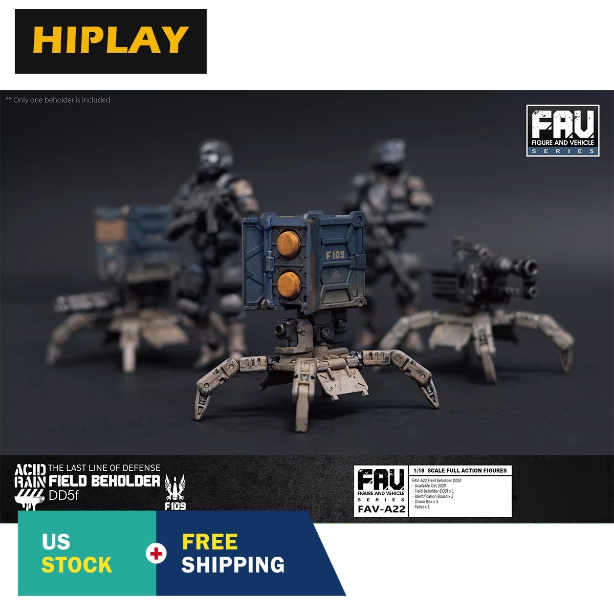 HiPlay TOY ALLIANCE Acid Rain World 1/18 Field Beholder DD5f Action Figures