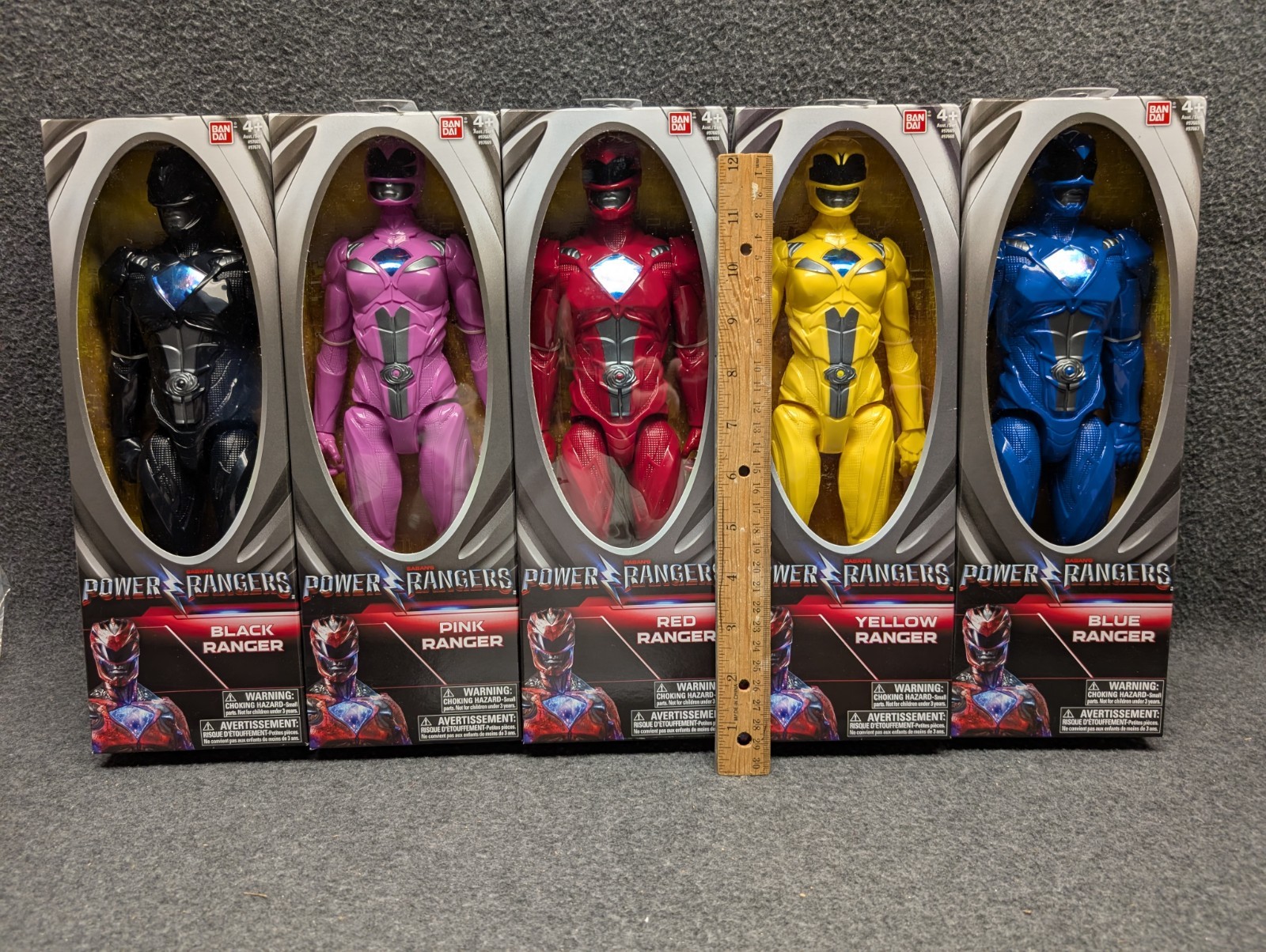 2016 Saban&rsquo;s 5 Power Rangers Movie 12&Prime; Action Figures PINK BLUE RED BLACK YELLOW