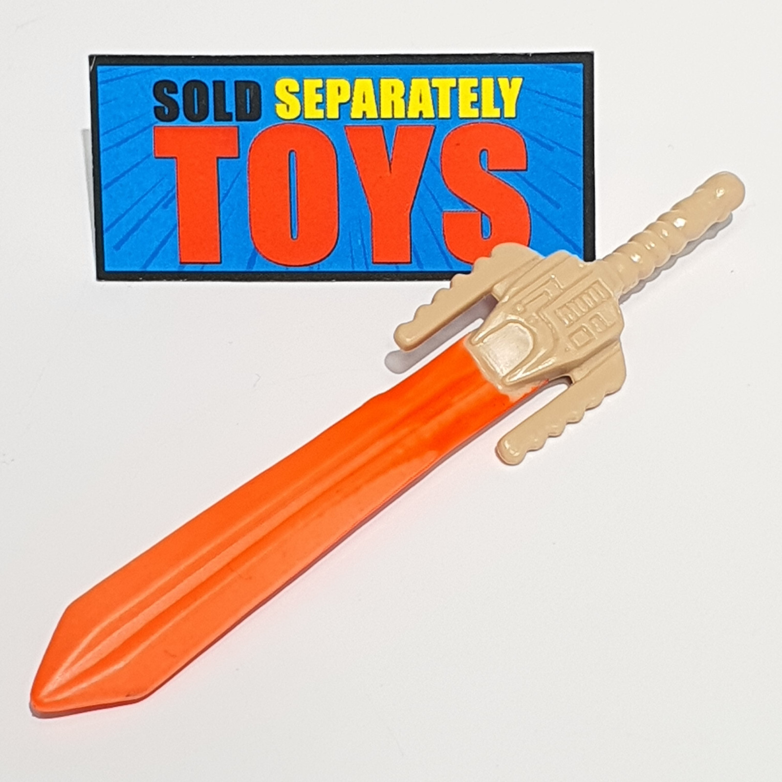 Vtg Skeleton Warriors Prince Lightstar SWORD original orange weapon accessory
