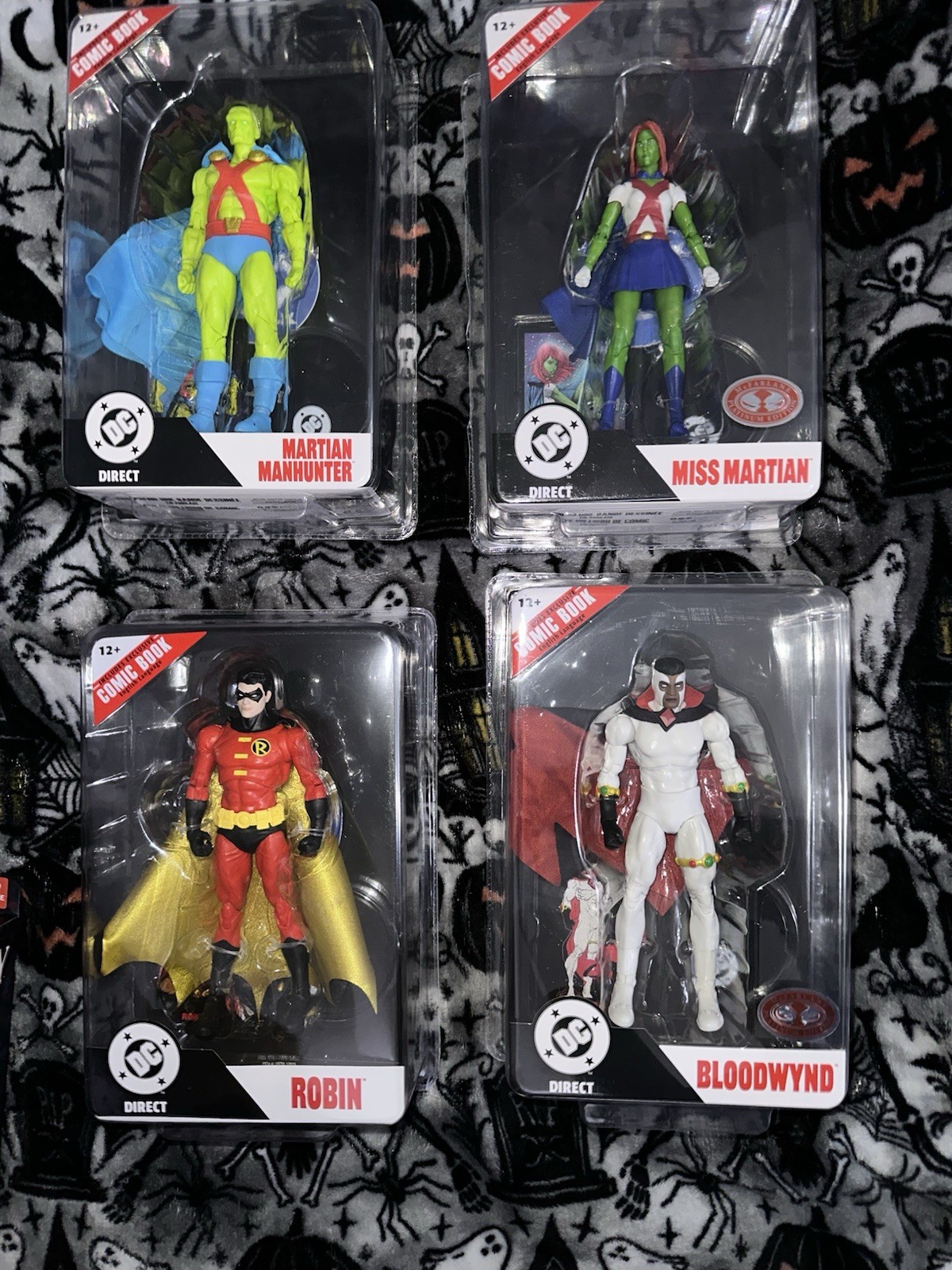 Mcfarlane DC Direct Page Punchers Miss Martian Manhunter Robin Bloodwynd IN-HAND