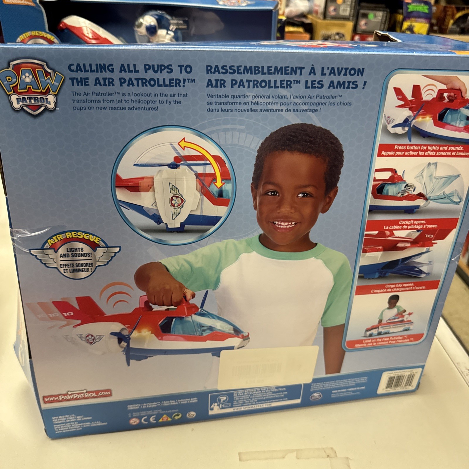 Spin Master PAW PATROL Air Patroller Plane Airplane » Lights Sound with box!