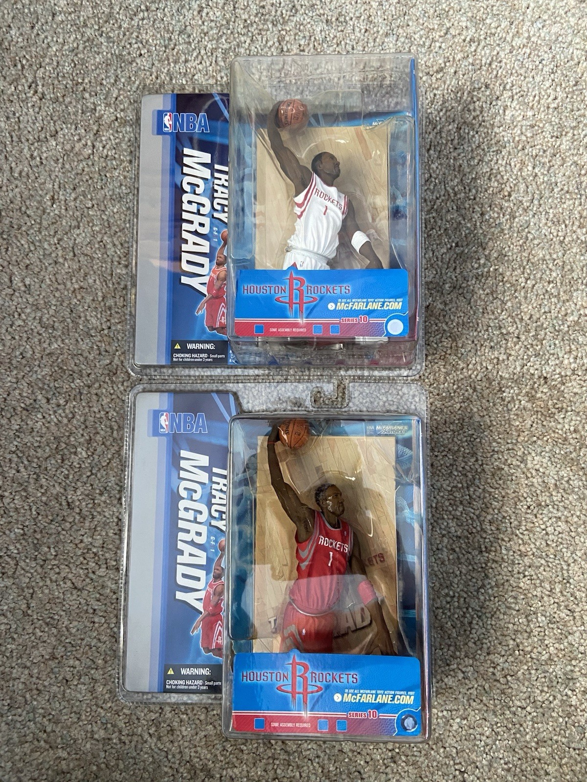 TRACY McGRADY McFarlane NBA Figures Lot Series 10 Rockets White Variant & Red