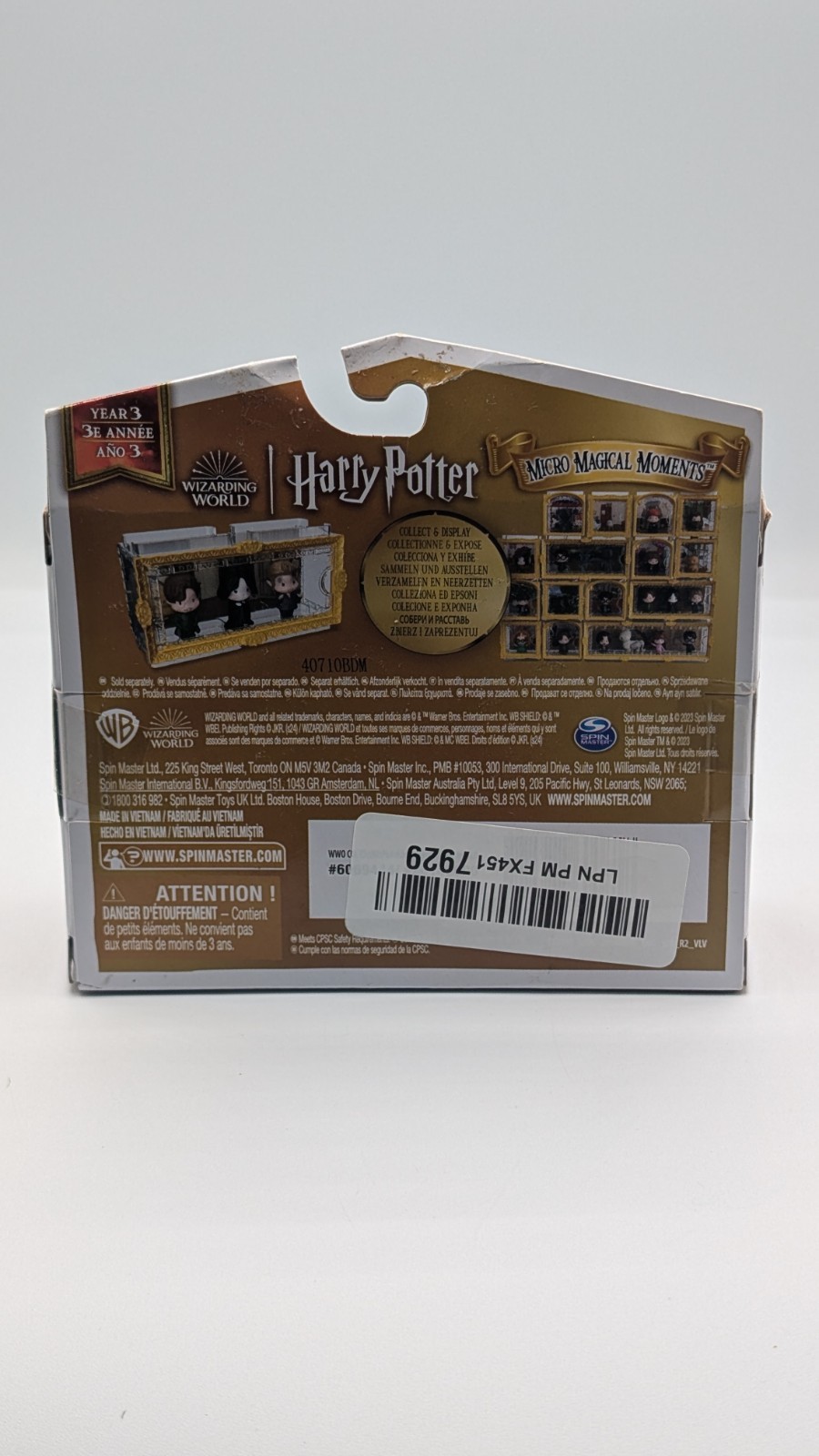 2023 Wizarding World Harry Potter, Micro Magical Moments Year 3 2&Prime; Figure Set