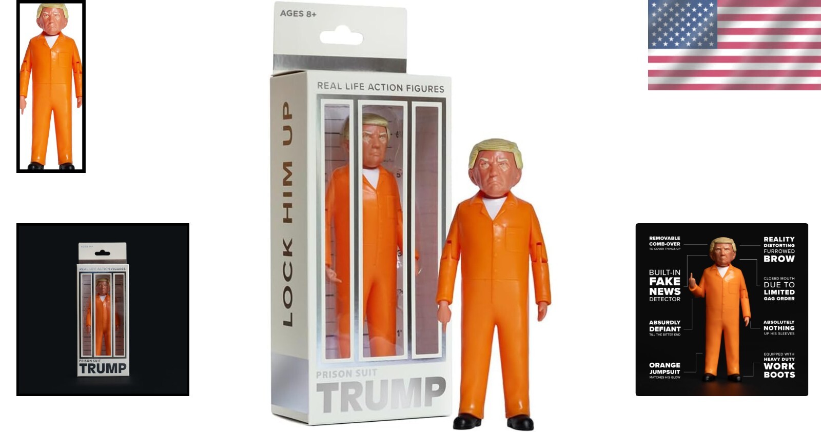 Lightweight Prison Trump Collectible – Perfect for Desktop Display & Photography