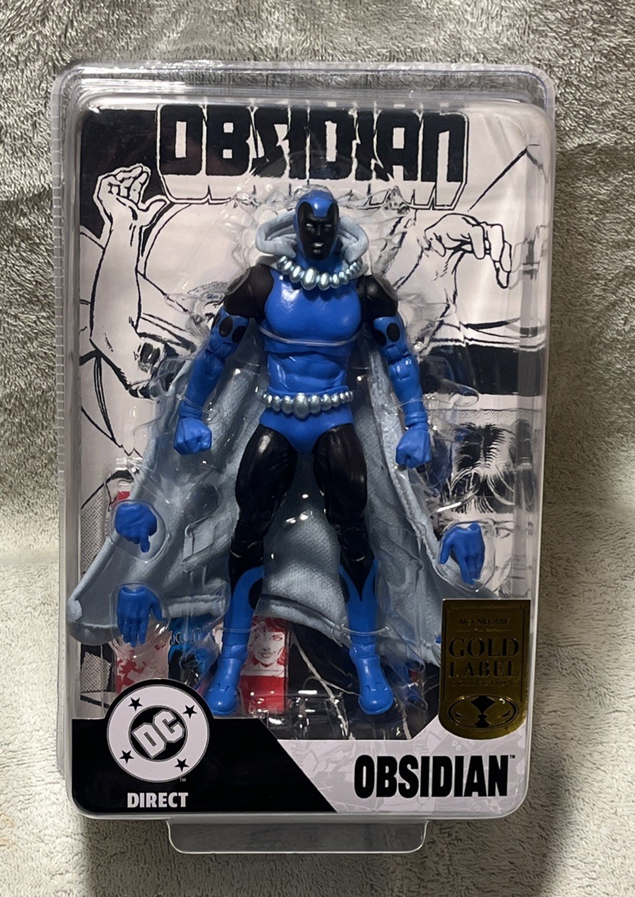 Mcfarlane DC Multiverse Obsidian (Infinity Inc #16) with Lithograph Gold Label