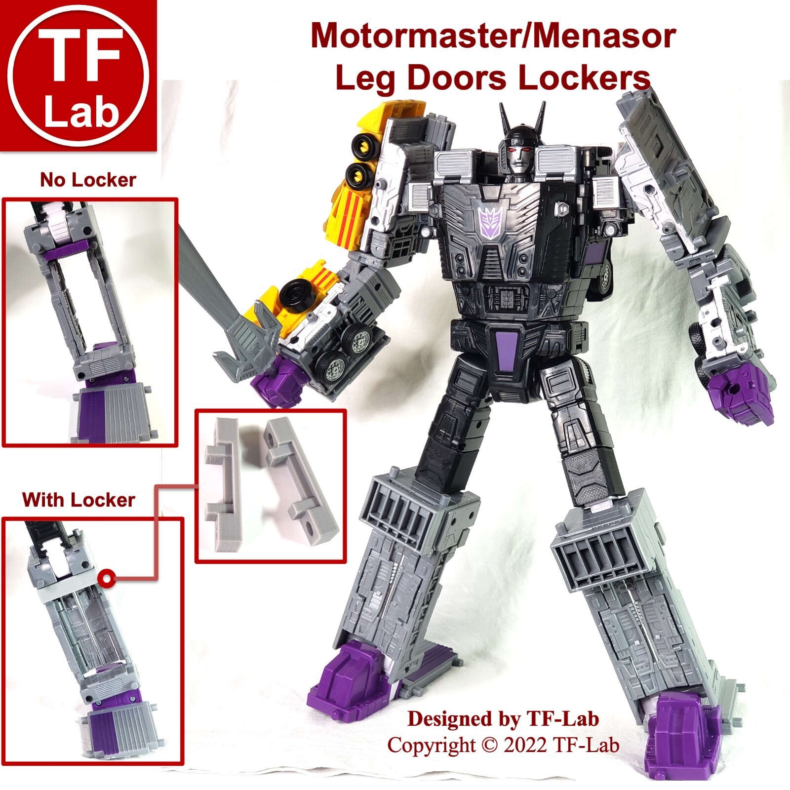Front Car Mount for Transformers Legacy Menasor Stunticon Multipack