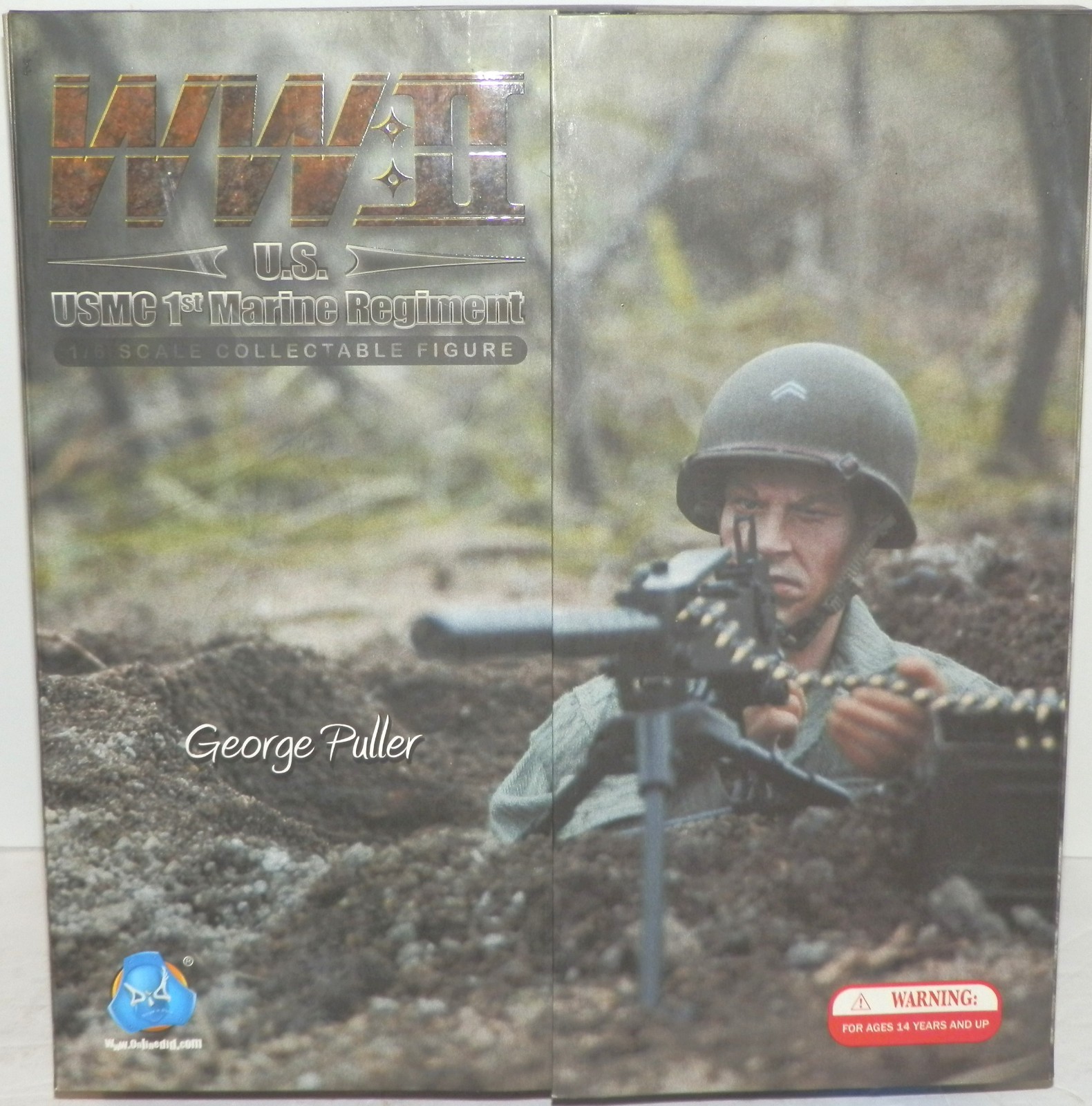 Did Corp WW2 George Puller MG Gunner USMC 1st Marine Regiment 1/6 Figure A80034