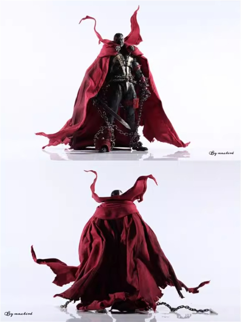 Spawn McFarlane 1/12 Scale Rode Custom Deluxe Red Wired Cape Cloak Scarf No Body