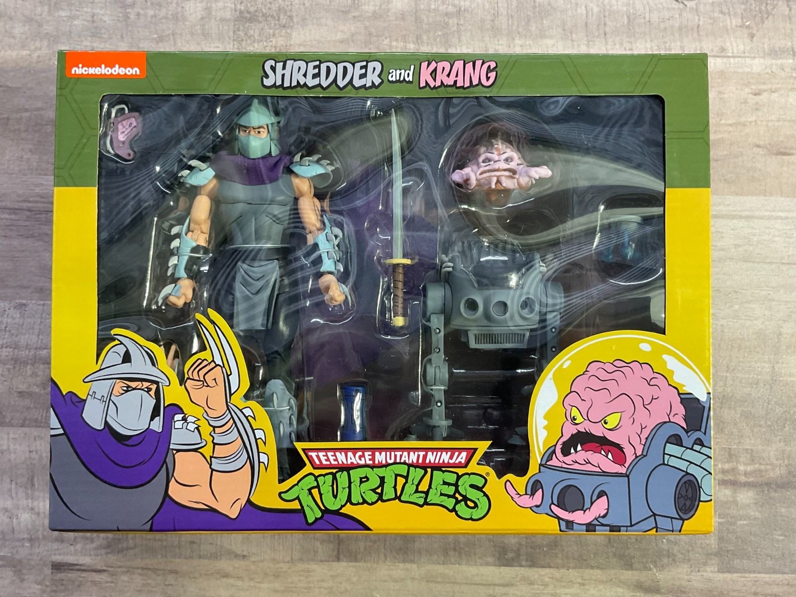 NECA TMNT Krang and Shredder 2 Pack New Teenage Mutant Ninja Turtles Animated G1