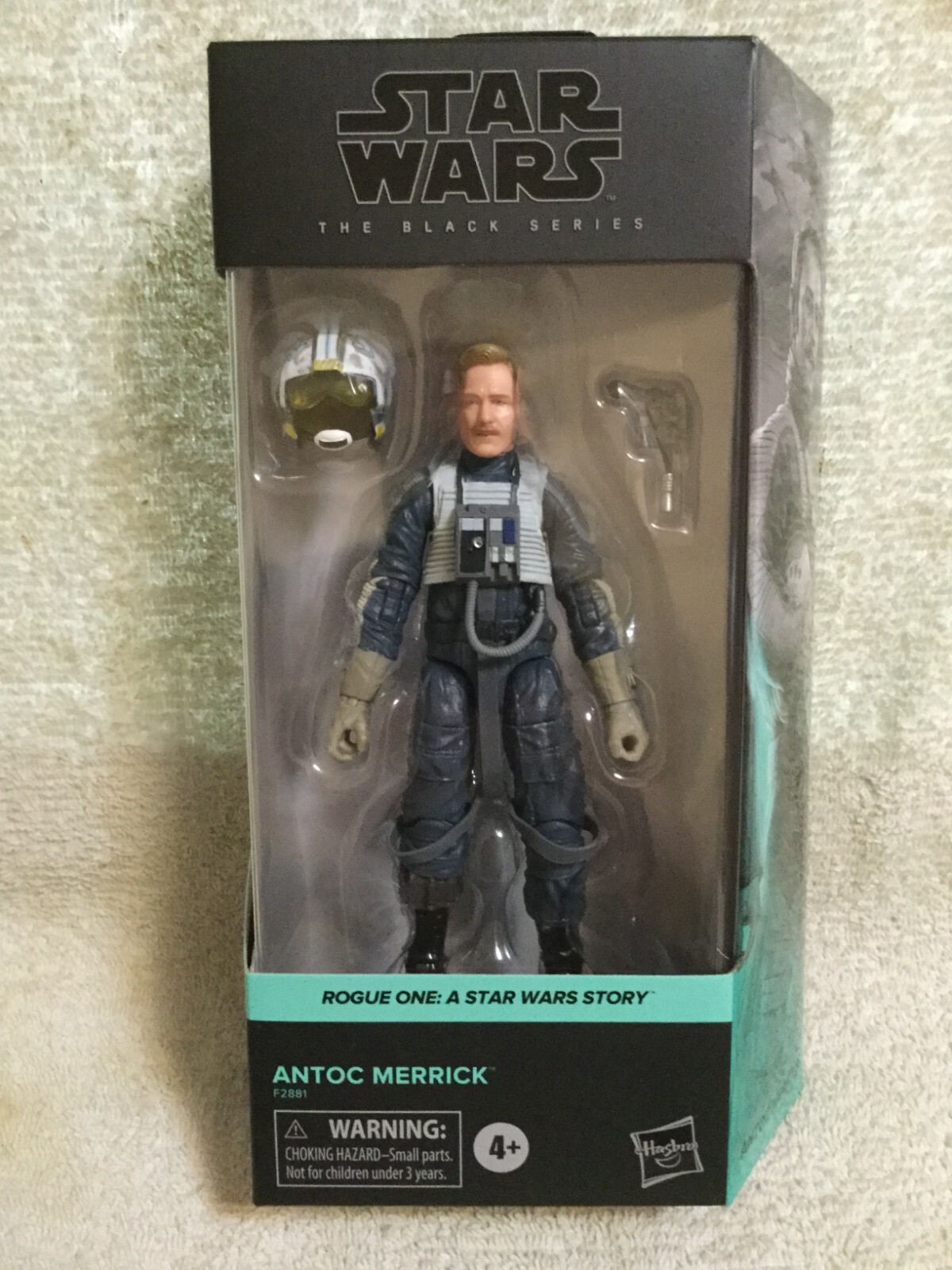 STAR WAR Antoc Merrick Black Rogue One Exclusive. 6&Prime; MOC Hasbro 2022 In Hand