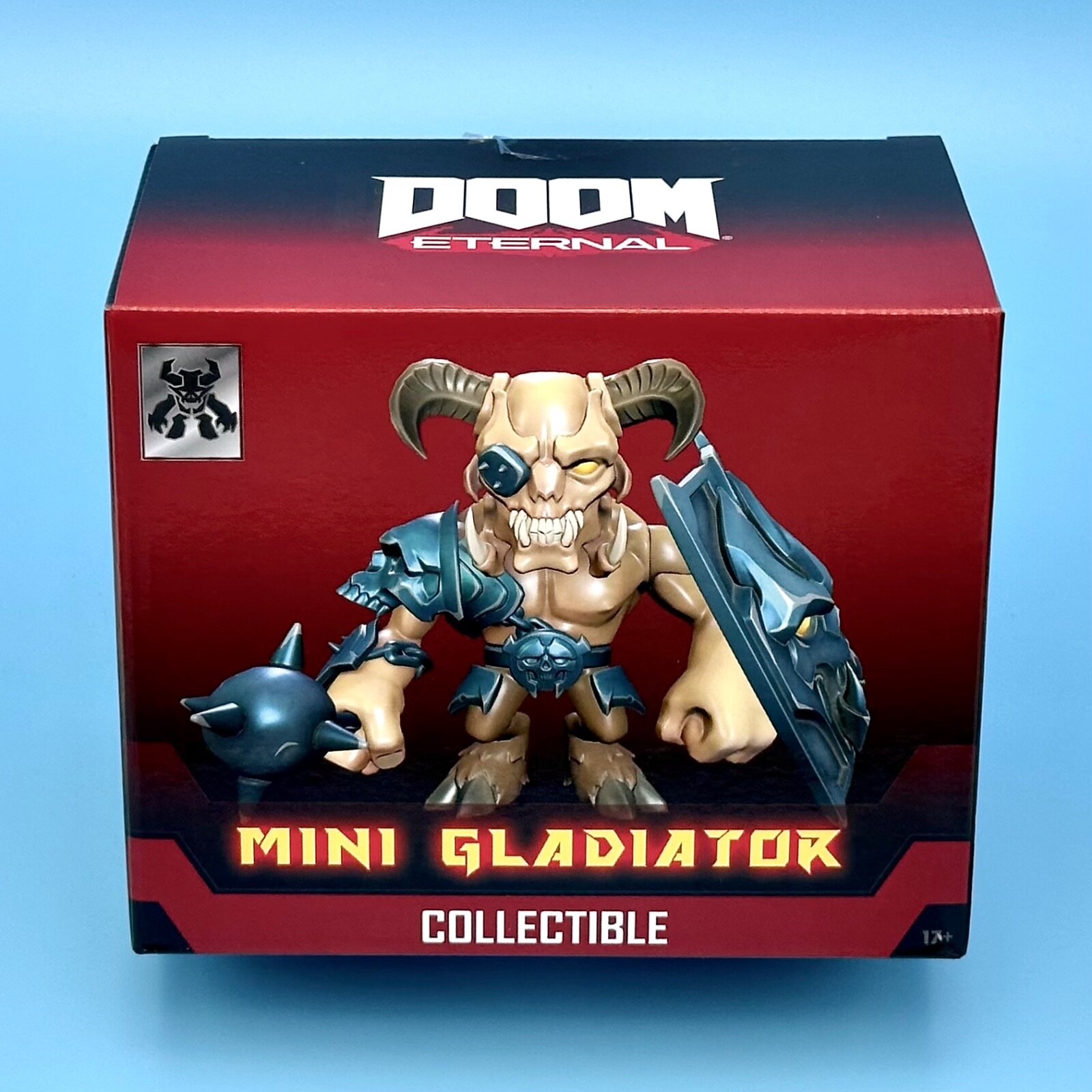 Doom Eternal Mini Gladiator Figure Sticker Collectible Polyresin Figurine Statue