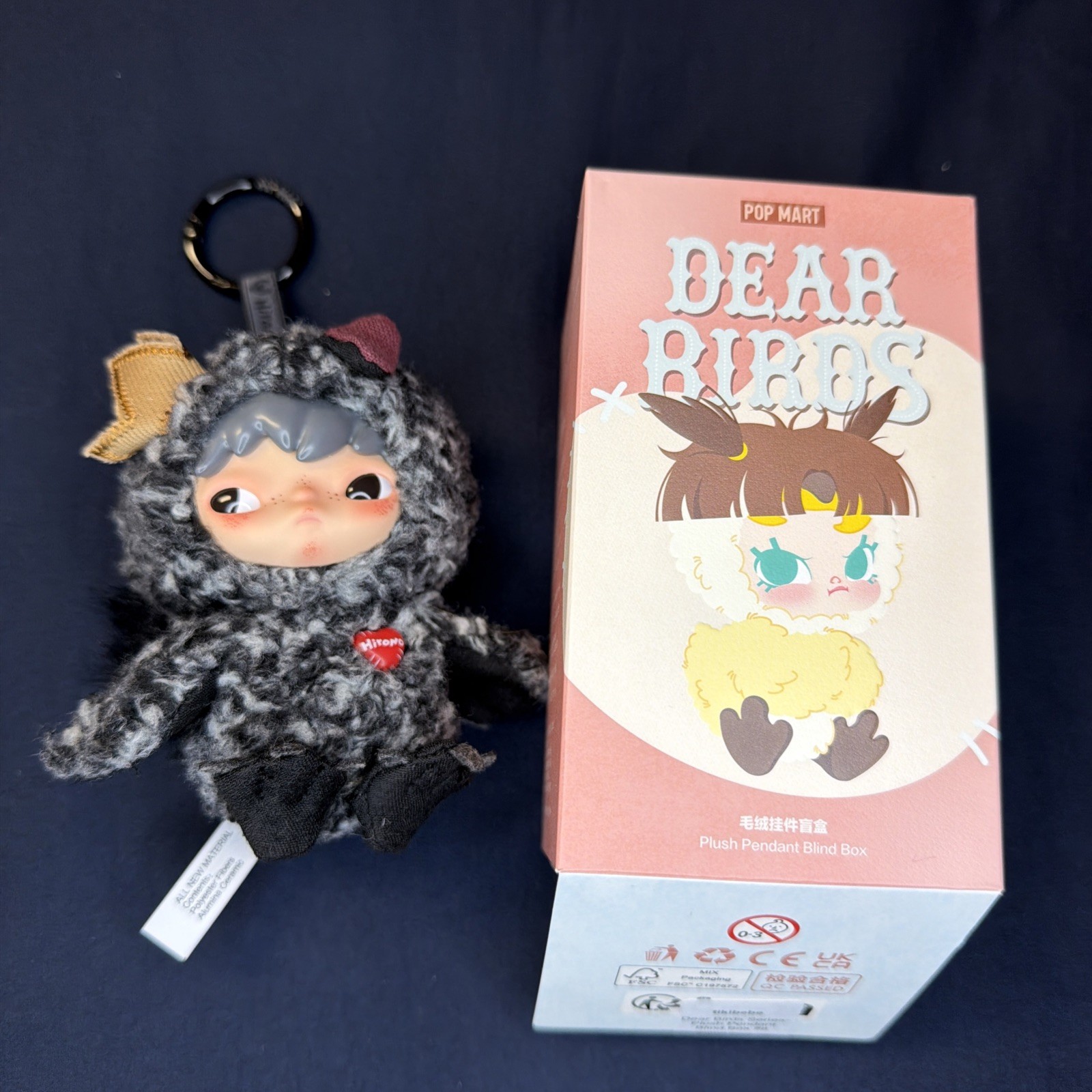 Pop Mart Dear Birds Series Hirono “My Deepest Secret” Plush Pendant Confirmed
