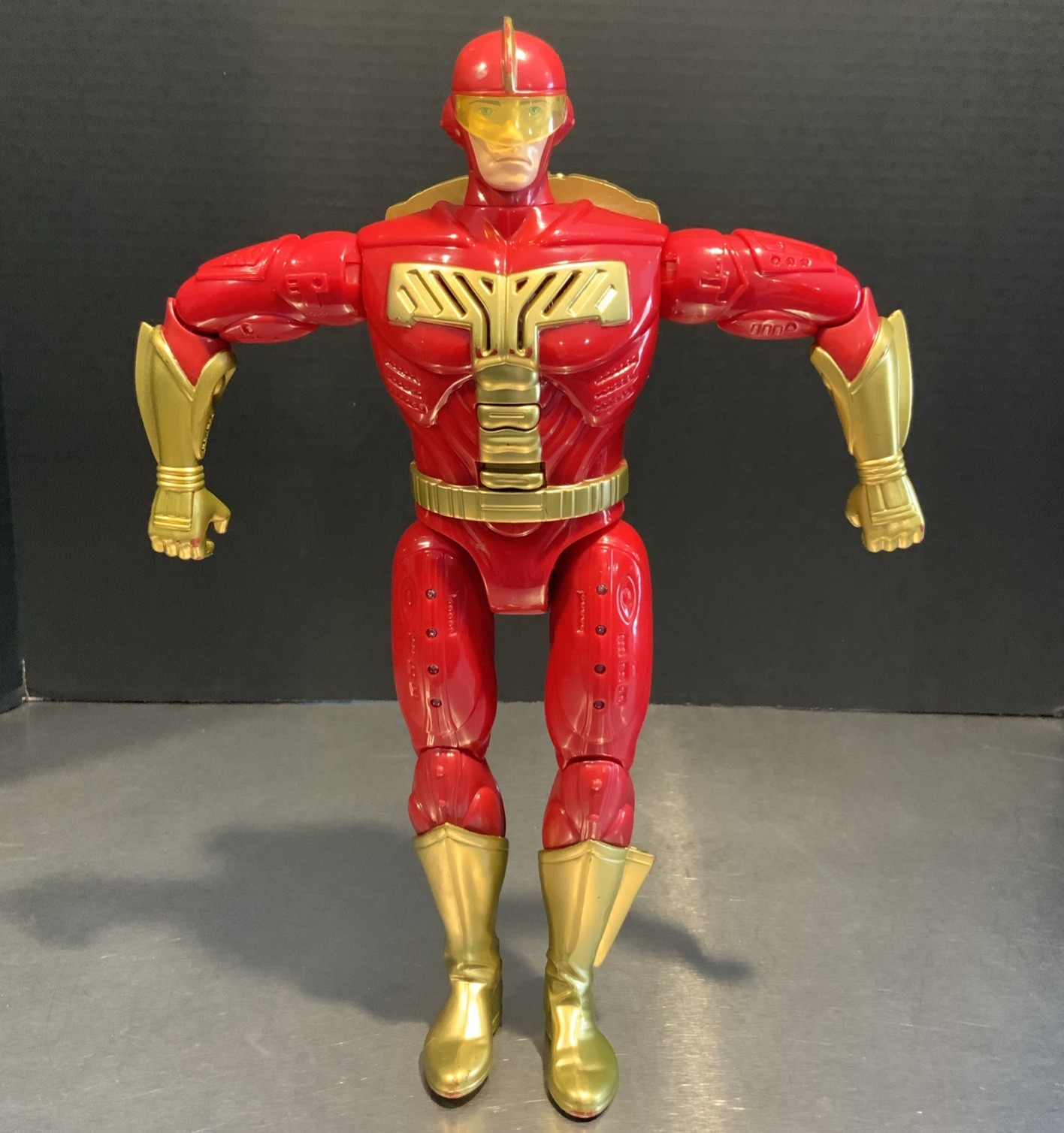 Vintage Tiger Electronics 1996 Turbo Man 13.5&Prime; Jingle All The Way Action Figure