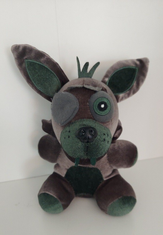 FNAF Five Nights at Freddy’s Phantom Foxy Plush Shiny Silvery Gray 8. » MIss Tag