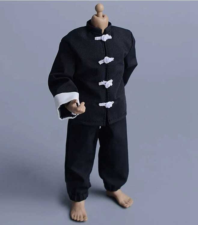 1/12 Scale Chinese Tunic Suit Tang Suit Kung Fu Suit Clothes Suits F 6&Prime; Doll