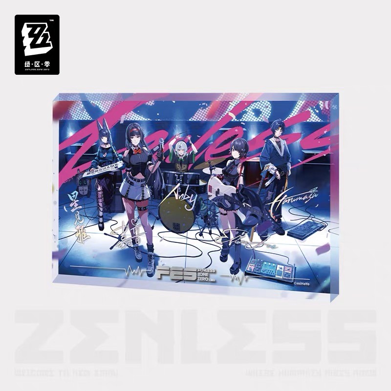 Official Zenless Zone Zero FES 2026 Wonderland Sparkling Acrylic Stand Block Art