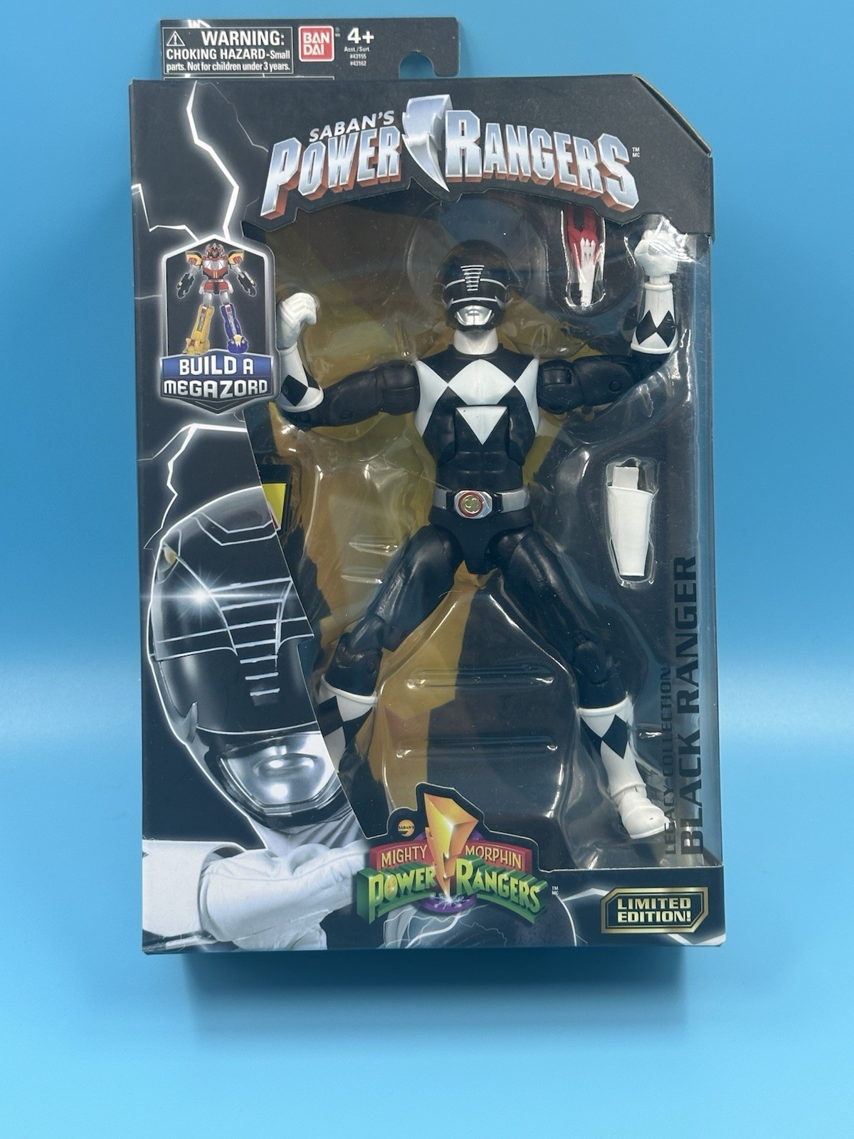 Bandai 2017 Mighty Morphin Power Rangers Legacy Black Ranger Figure New BAF