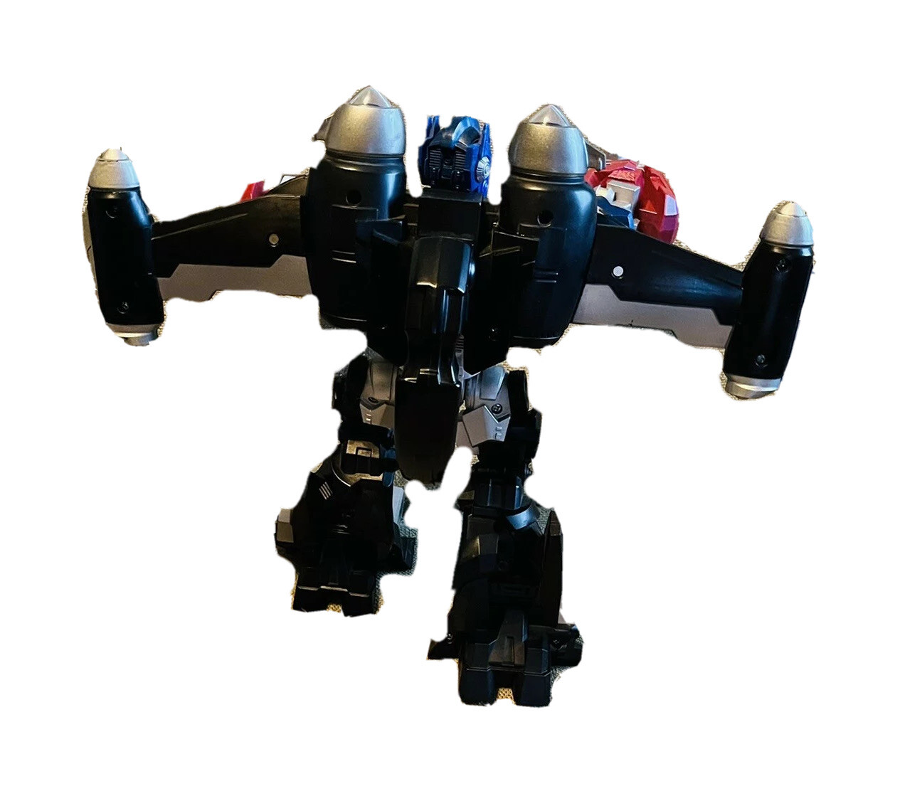 RARE Transformers Mega Power Bots OPTIMUS PRIME Hasbro 12&Prime; Lights Talking Moves
