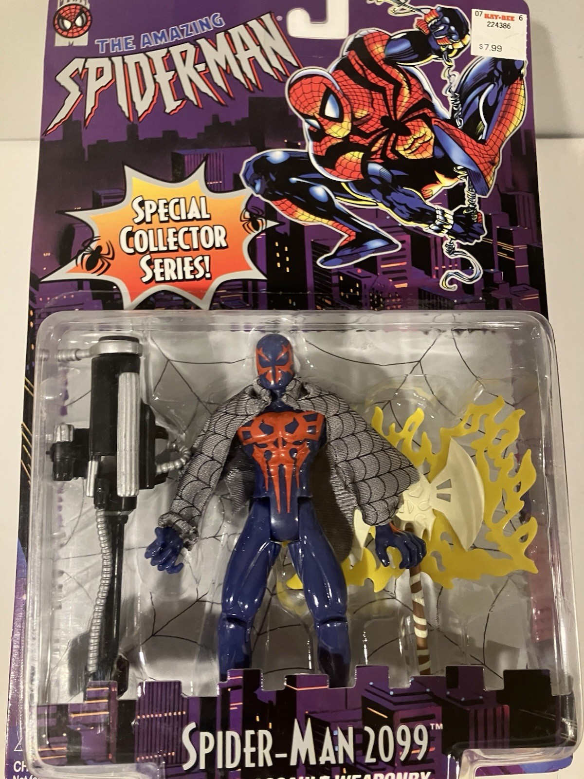 1996 ToyBiz Spider-Man TAS LOT SPIDER-MAN 2099+SPIDER-WOMAN MOSC BRAND NEW DAY !