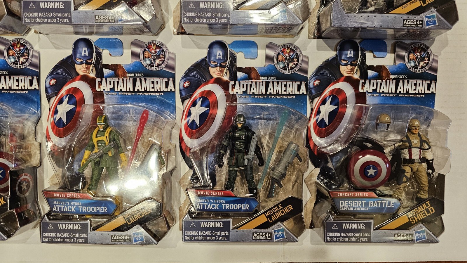 CAPTAIN AMERICA The First Avenger COMPLETE SET LOT Comic, Movie, Concept Figures