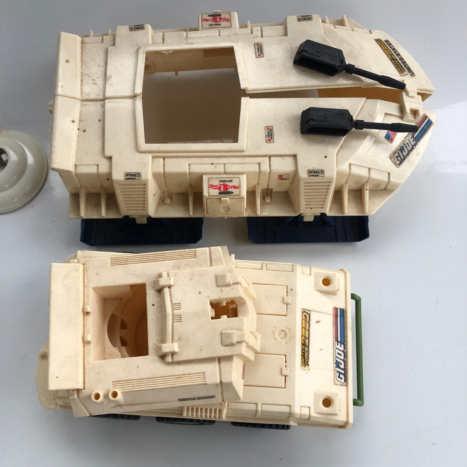 Lot 7 GI JOE Vehicles Mostly incomplete 1985-1988 Maggot Despoiler DOMINATOR