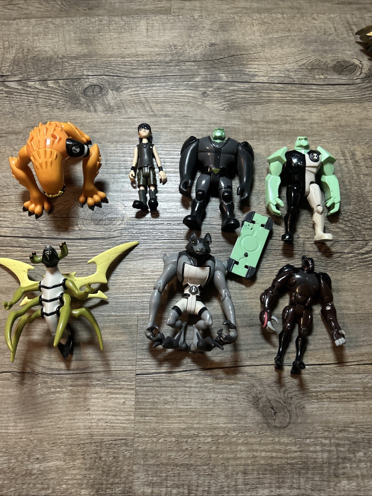 2008 Lot Of 7 Bandai Ben 10 Alien Force Action Figures Cartoon Network
