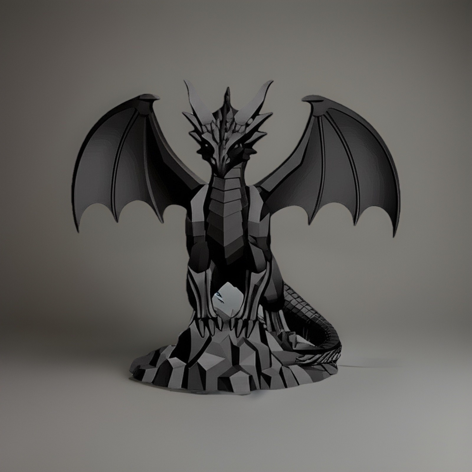 Twilight Dragon 8 Inches – Black