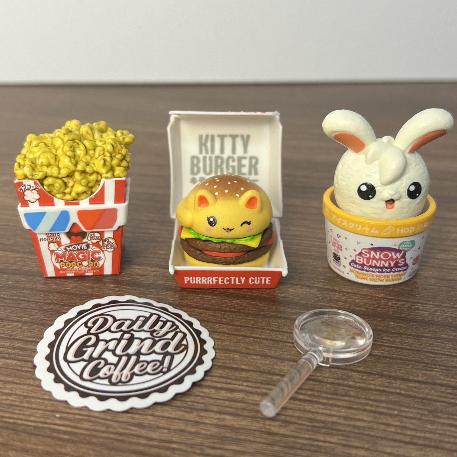 Kitty Burger Movie Popcorn Snow Bunnies Ice Cream Zuru Mini Brands KAWAII Food