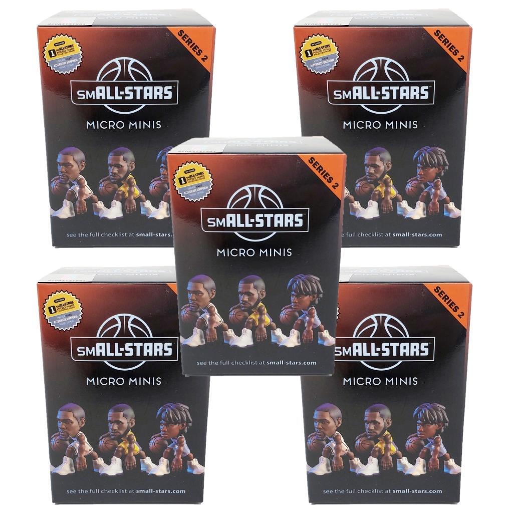 NBA smALL-STARS Micro Minis Series 2 Collectible Figures – Lot of 5 Blind Boxes