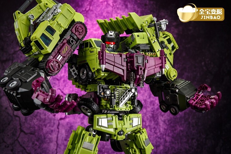 Jinbao Transformation Green Oversized Devastator Gravity Builder With No Box