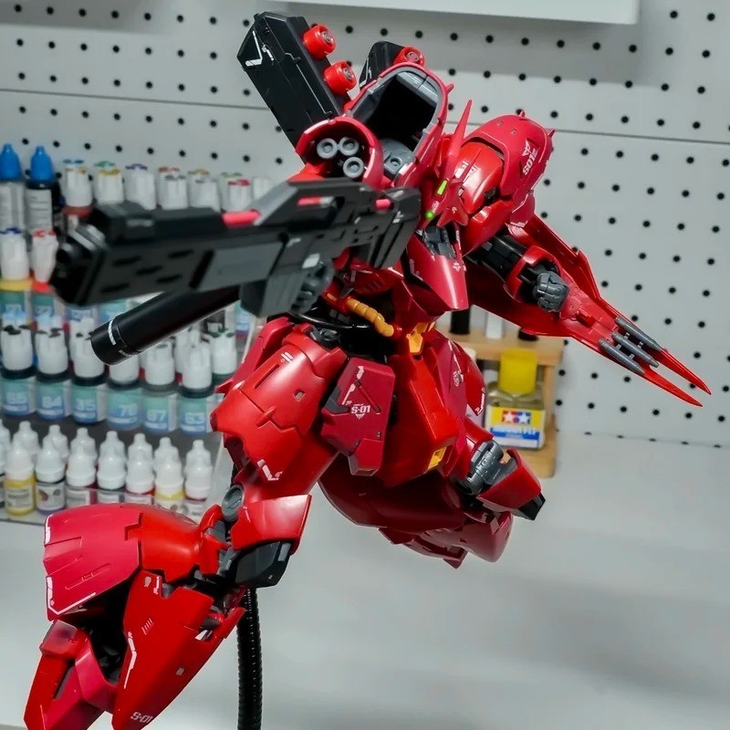 RG 1/144 Sazabi Mecha Assembly Model Kit Anime Collectible Figure Water Decals