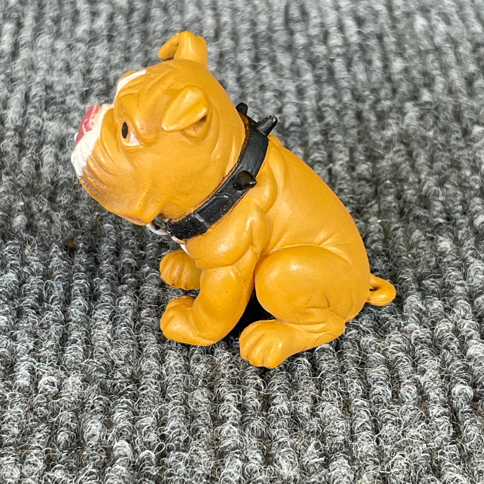 Vintage Y2K Hey Homies Hood Pups Bulldog Puppy Dog Spike Collar Mini Figure