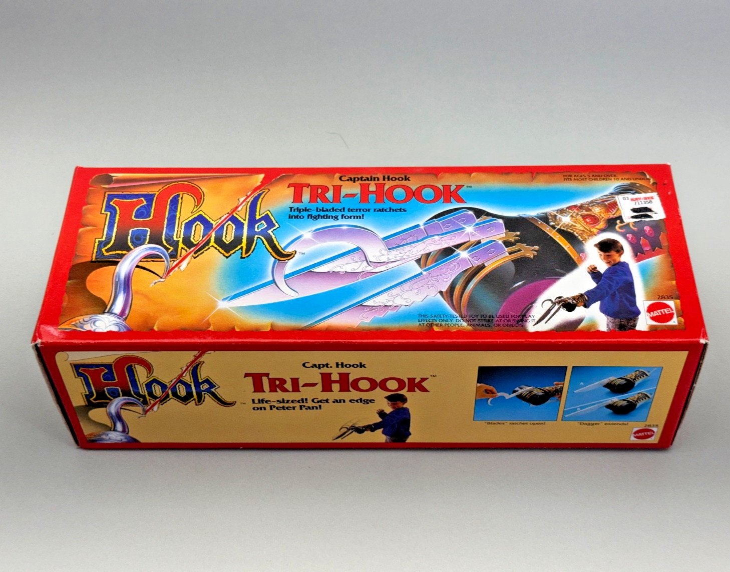 Mattel 1991 Hook Movie Captain Hook Tri-Hook Sealed NIB – Beautiful Box