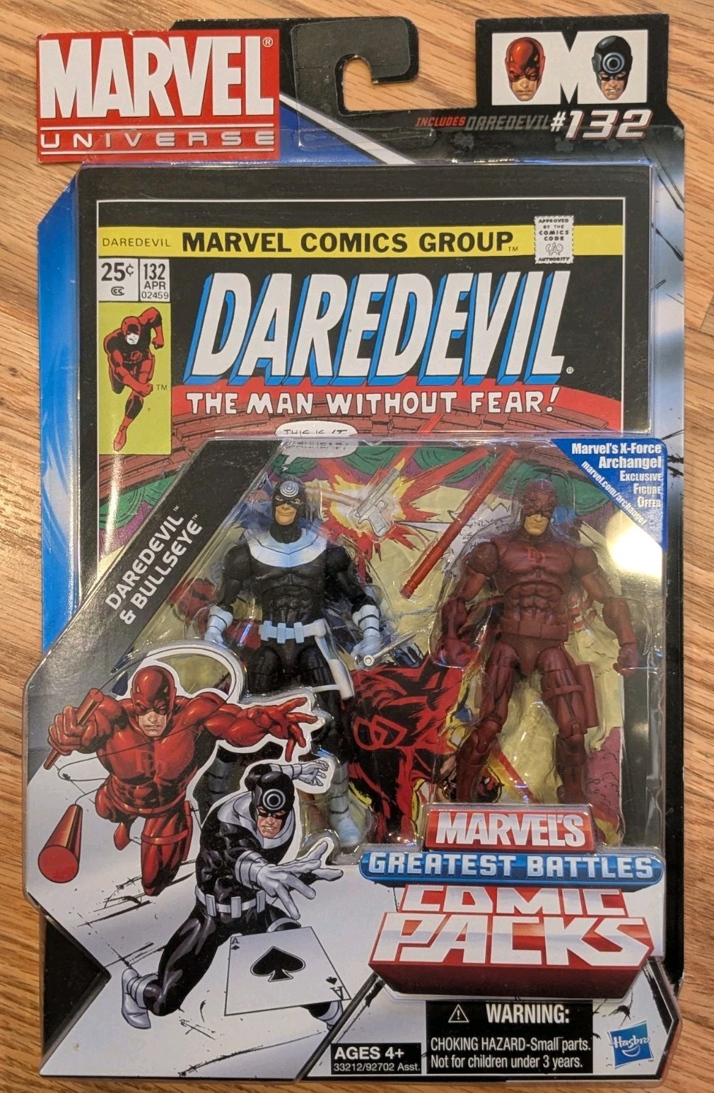 Marvel Universe 3.75 Greatest Battles Daredevil Bullseye Comic Book 2 Pack NEW