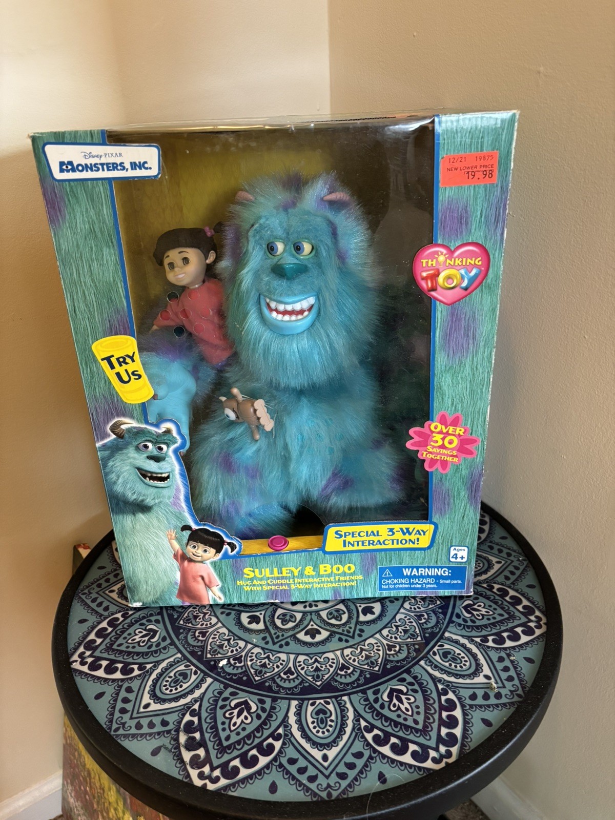 Monsters, Inc. SULLEY & BOO Interactive Friends THINKWAY Disney NIB