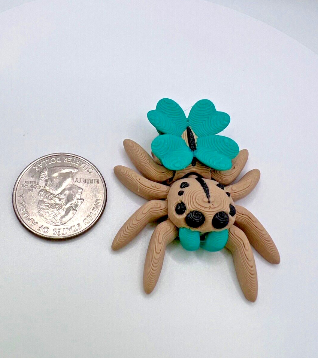 Miniature Fidget Jumping Spider Toys, Set of 10, Novelty Gift, Unique Decor