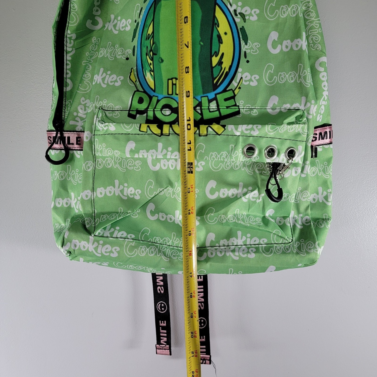 Rick and Morty Backpack Pickle Rick Cookies Bookbag Book Carrier School Bag