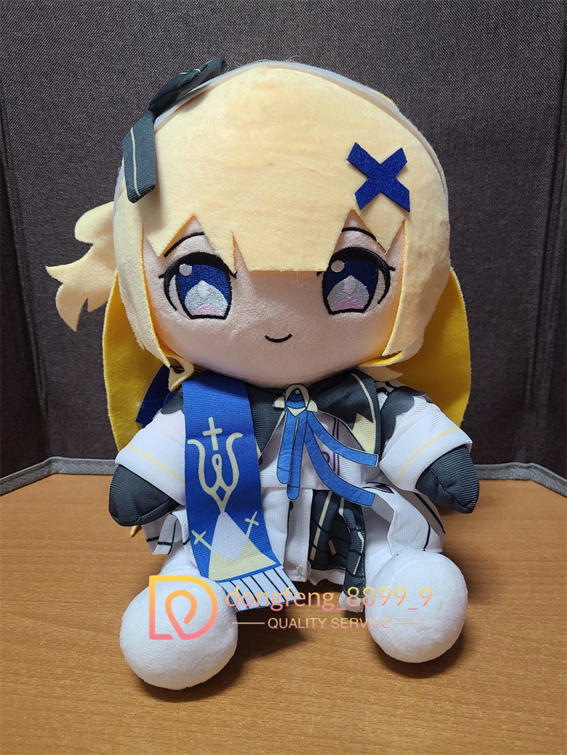 Wuthering Waves Phoebe 30cm Sitting Plush Stuffed Doll Toys Dress Up Xmas Gifts