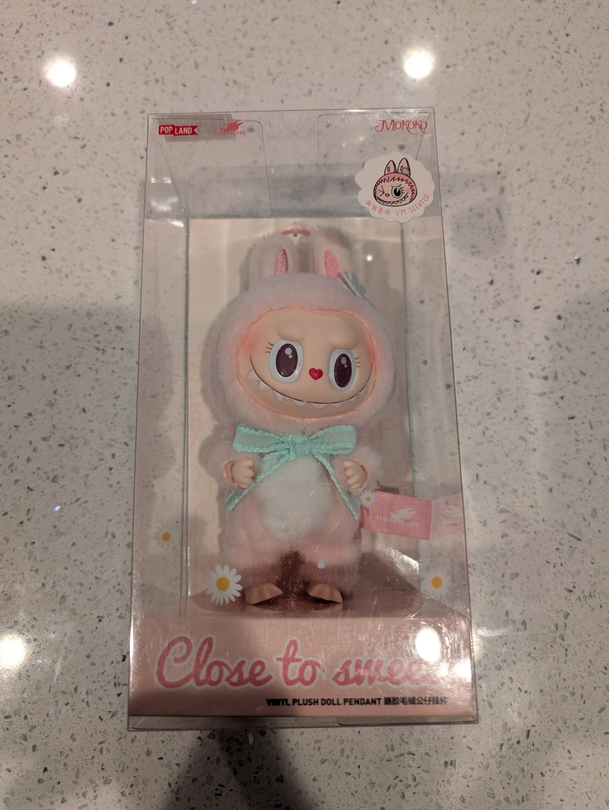 100% Authentic Popmart Labubu Friend Mokoko Close To Sweet Pendant PINK TAG Rare