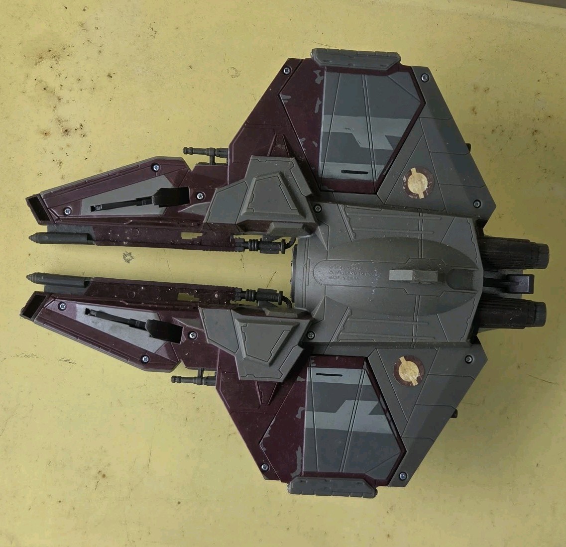 2004 Hasbro Star Wars Obi-Wan Jedi Starfighter Incomplete Missing Windshield