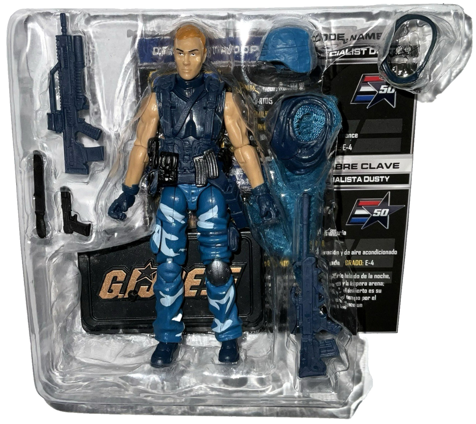GI Joe SPECIALIST DUSTY 3.75&Prime; Figure Desert Trooper Sneak Attack 50th TRU